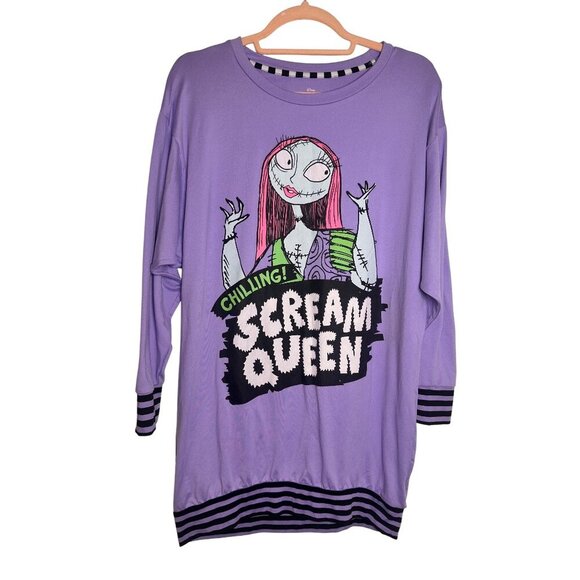 Disney Tim Burtons the Nightmare Before Christmas Scream Queen Sleepshirt XS/XCH - Picture 3 of 9